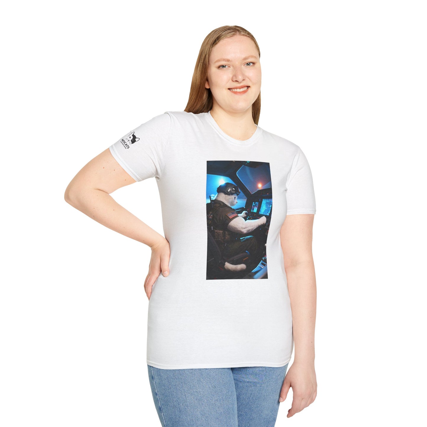 Fighter Jet Unisex Softstyle T-Shirt, Aviation Gift, Casual Wear, Travel Enthusiast Shirt, Perfect for Birthdays & Holidays