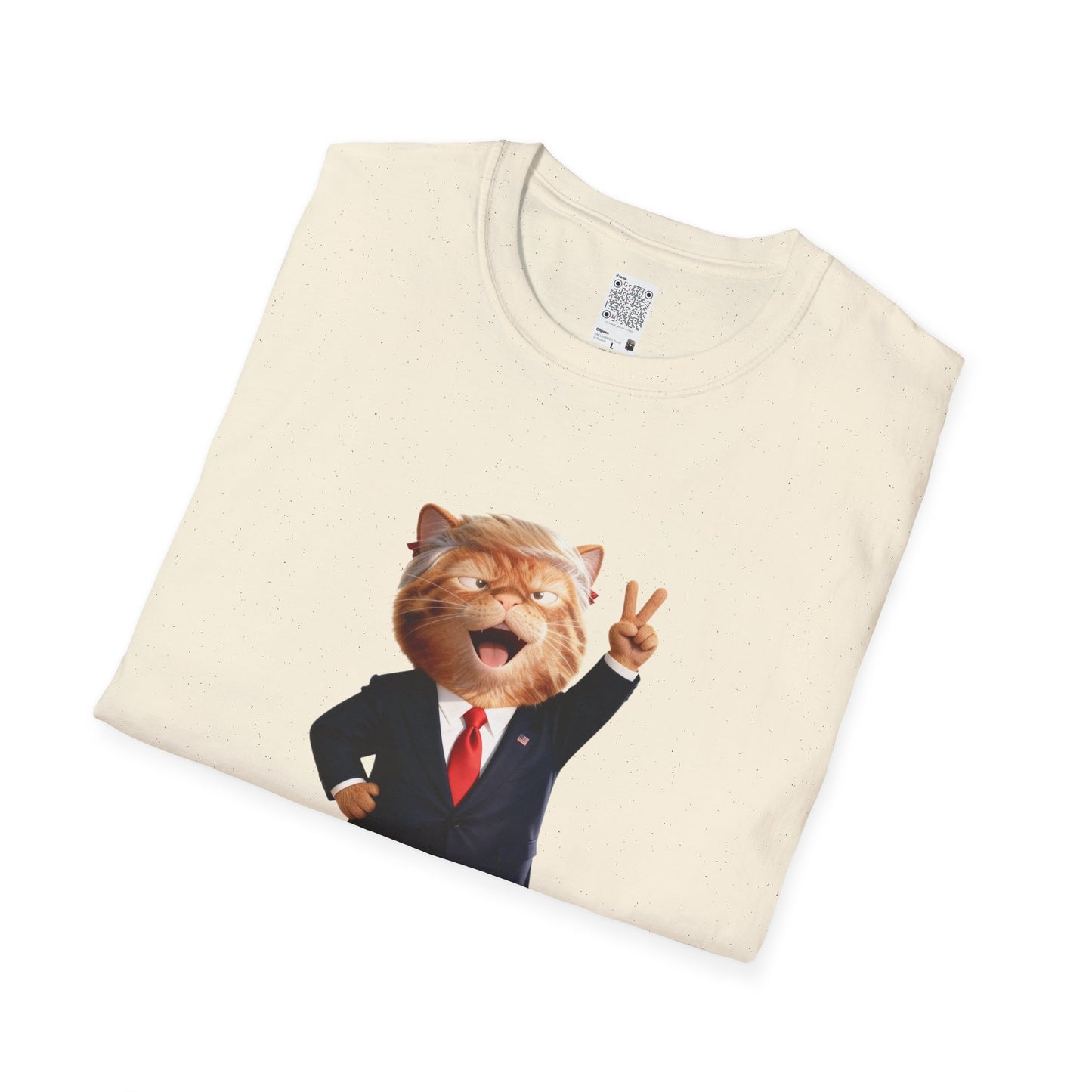Trump Cat Unisex T-Shirt, Fun Humorous Shirt, Gift for Cat Lovers, Casual Wear, Pet Owner Gift, Birthday Gift