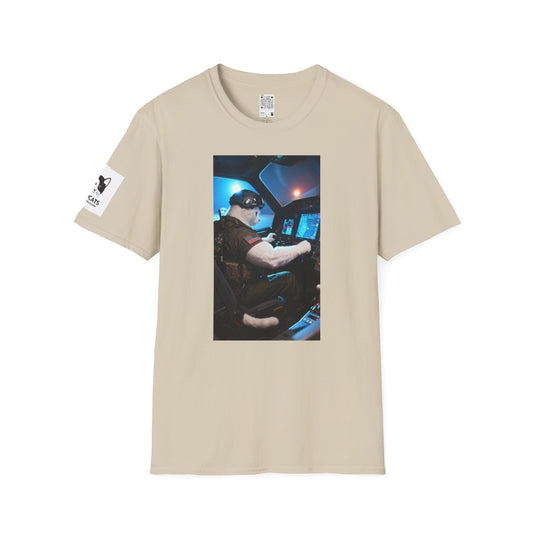 Fighter Jet Unisex Softstyle T-Shirt, Aviation Gift, Casual Wear, Travel Enthusiast Shirt, Perfect for Birthdays & Holidays