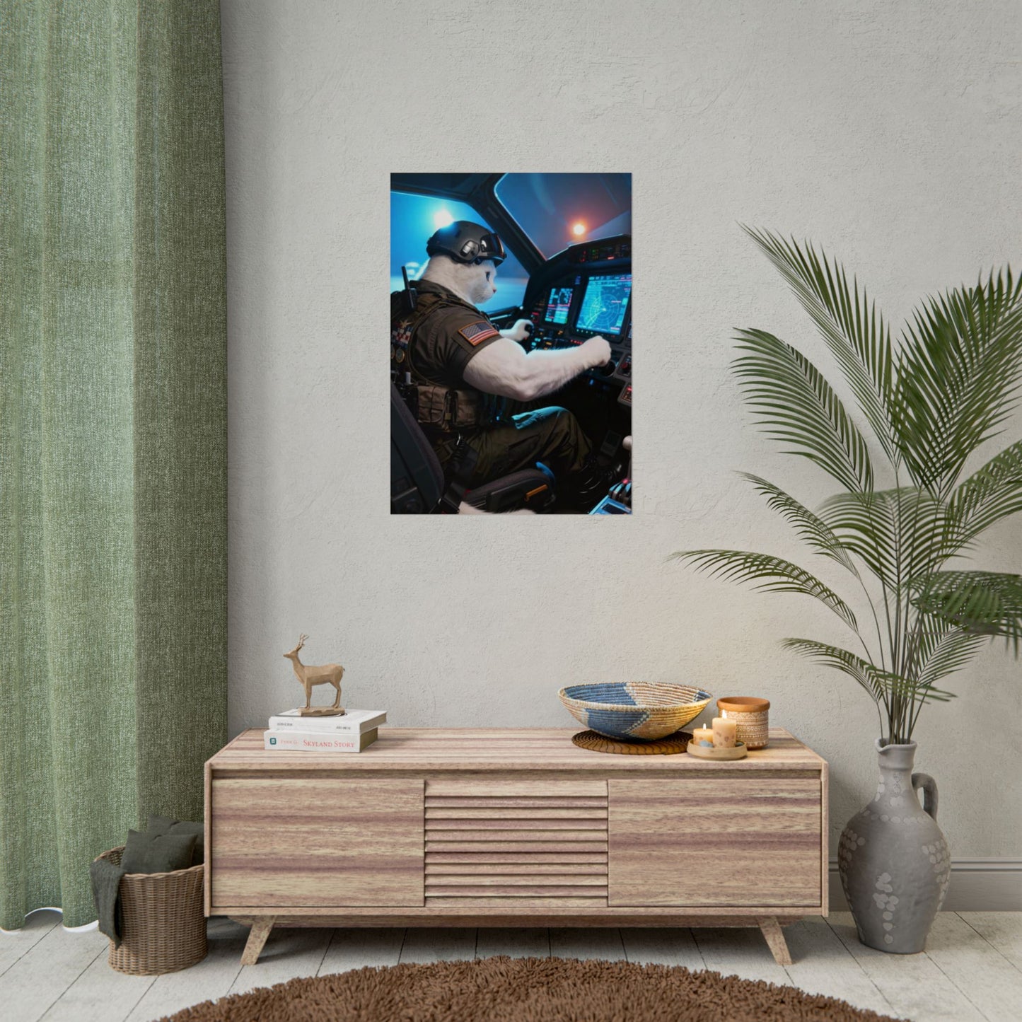 Figther Jet Poster, Great for Aviation Enthusiasts, Kids' Room Decor, Unique Gift for Pilots, Animal Wall Art