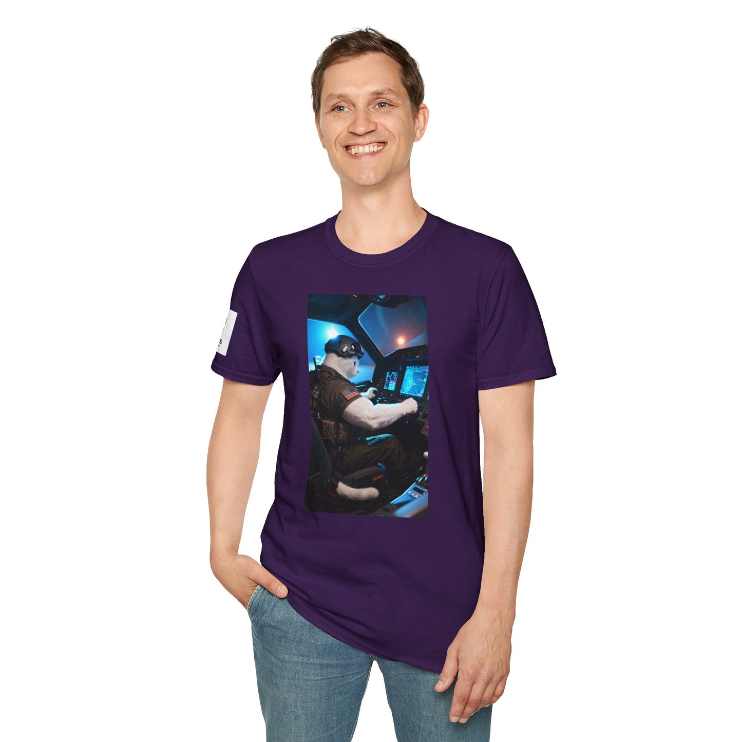 Fighter Jet Unisex Softstyle T-Shirt, Aviation Gift, Casual Wear, Travel Enthusiast Shirt, Perfect for Birthdays & Holidays