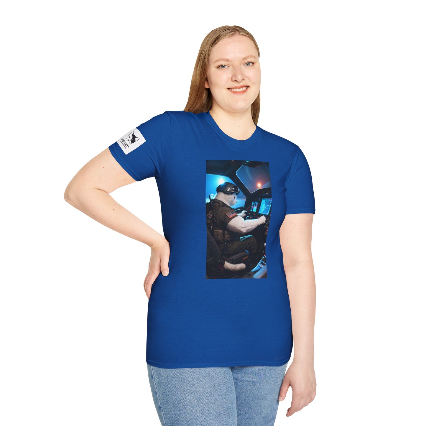 Fighter Jet Unisex Softstyle T-Shirt, Aviation Gift, Casual Wear, Travel Enthusiast Shirt, Perfect for Birthdays & Holidays