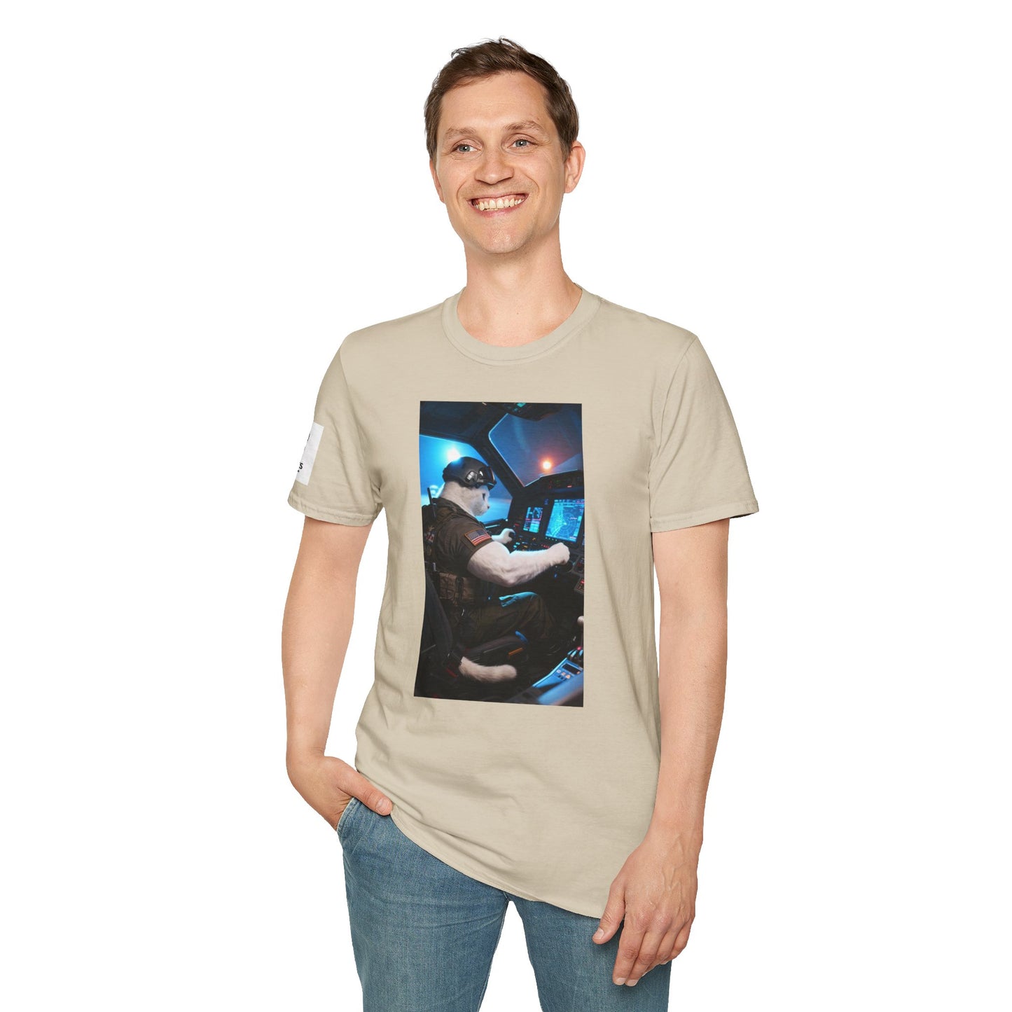Fighter Jet Unisex Softstyle T-Shirt, Aviation Gift, Casual Wear, Travel Enthusiast Shirt, Perfect for Birthdays & Holidays