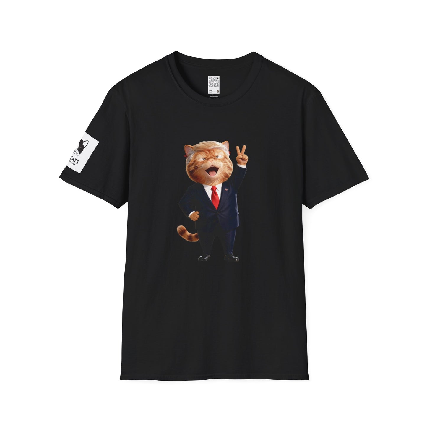 Trump Cat Unisex T-Shirt, Fun Humorous Shirt, Gift for Cat Lovers, Casual Wear, Pet Owner Gift, Birthday Gift