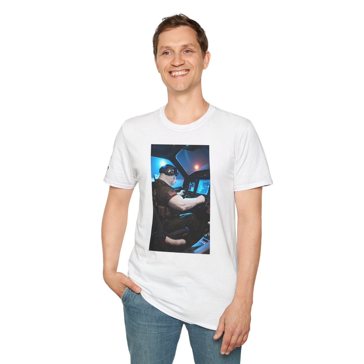 Fighter Jet Unisex Softstyle T-Shirt, Aviation Gift, Casual Wear, Travel Enthusiast Shirt, Perfect for Birthdays & Holidays