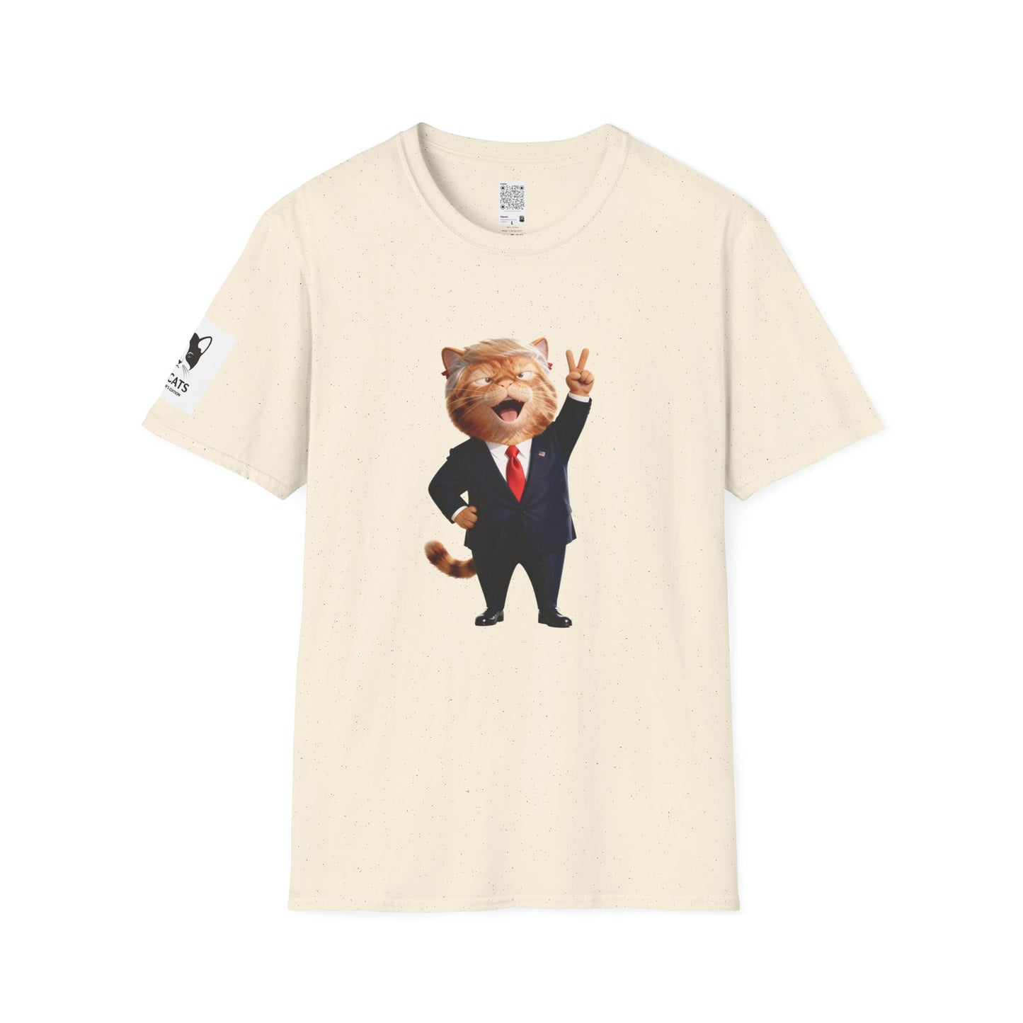Trump Cat Unisex T-Shirt, Fun Humorous Shirt, Gift for Cat Lovers, Casual Wear, Pet Owner Gift, Birthday Gift