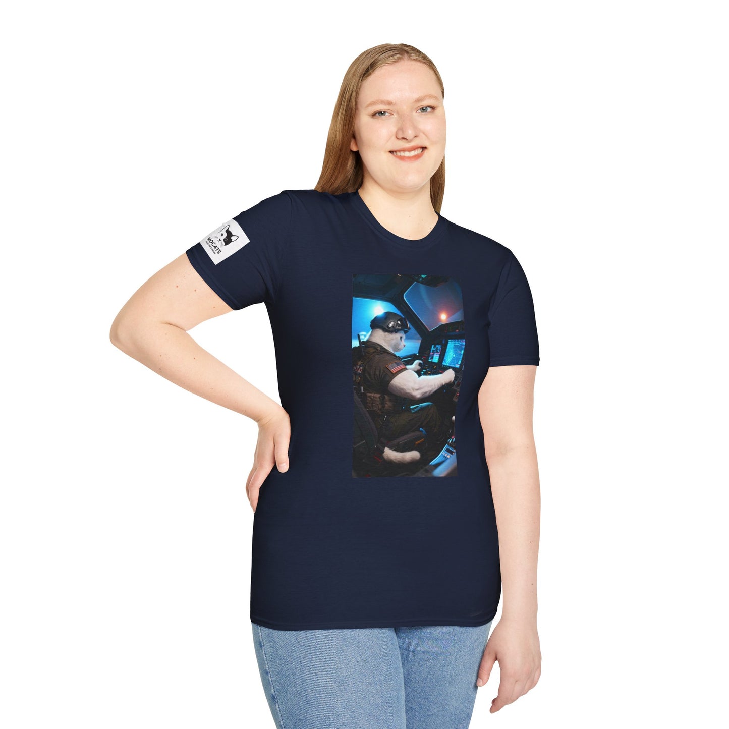 Fighter Jet Unisex Softstyle T-Shirt, Aviation Gift, Casual Wear, Travel Enthusiast Shirt, Perfect for Birthdays & Holidays