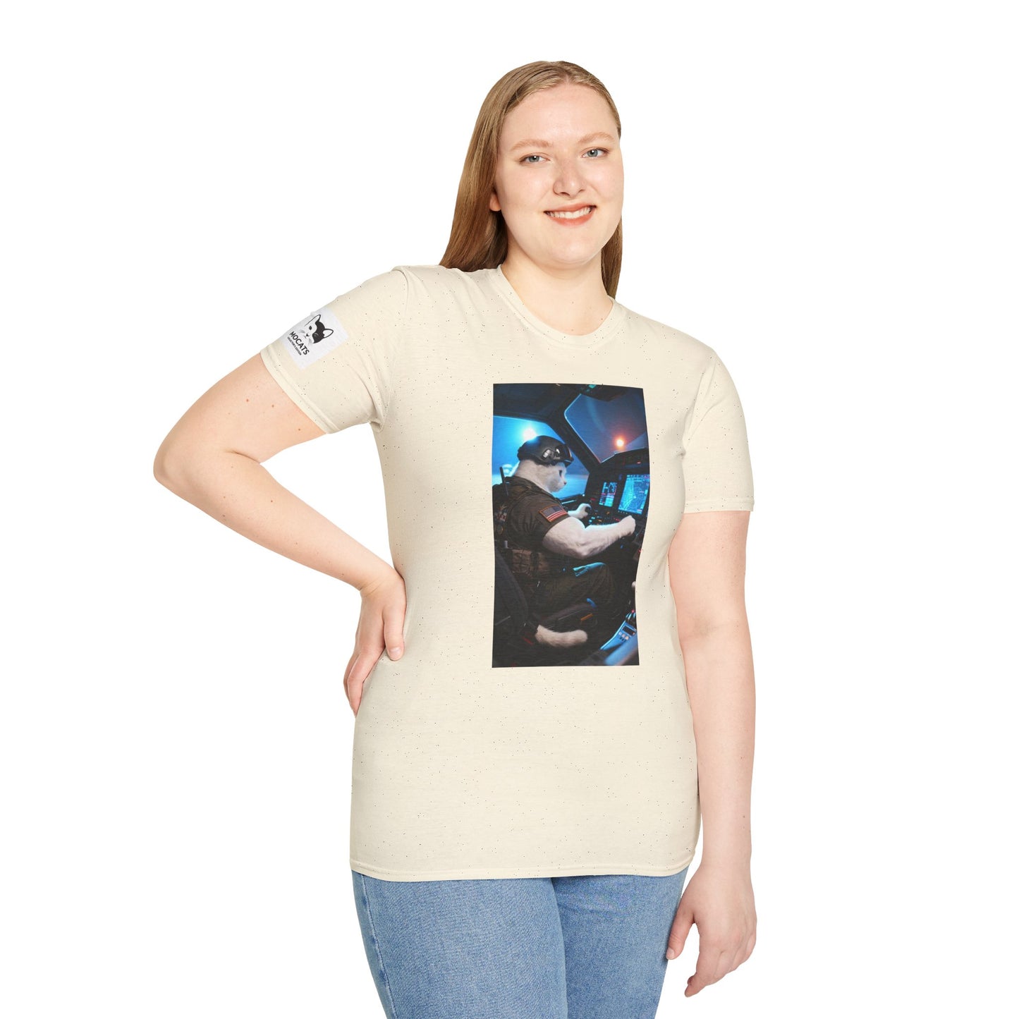 Fighter Jet Unisex Softstyle T-Shirt, Aviation Gift, Casual Wear, Travel Enthusiast Shirt, Perfect for Birthdays & Holidays