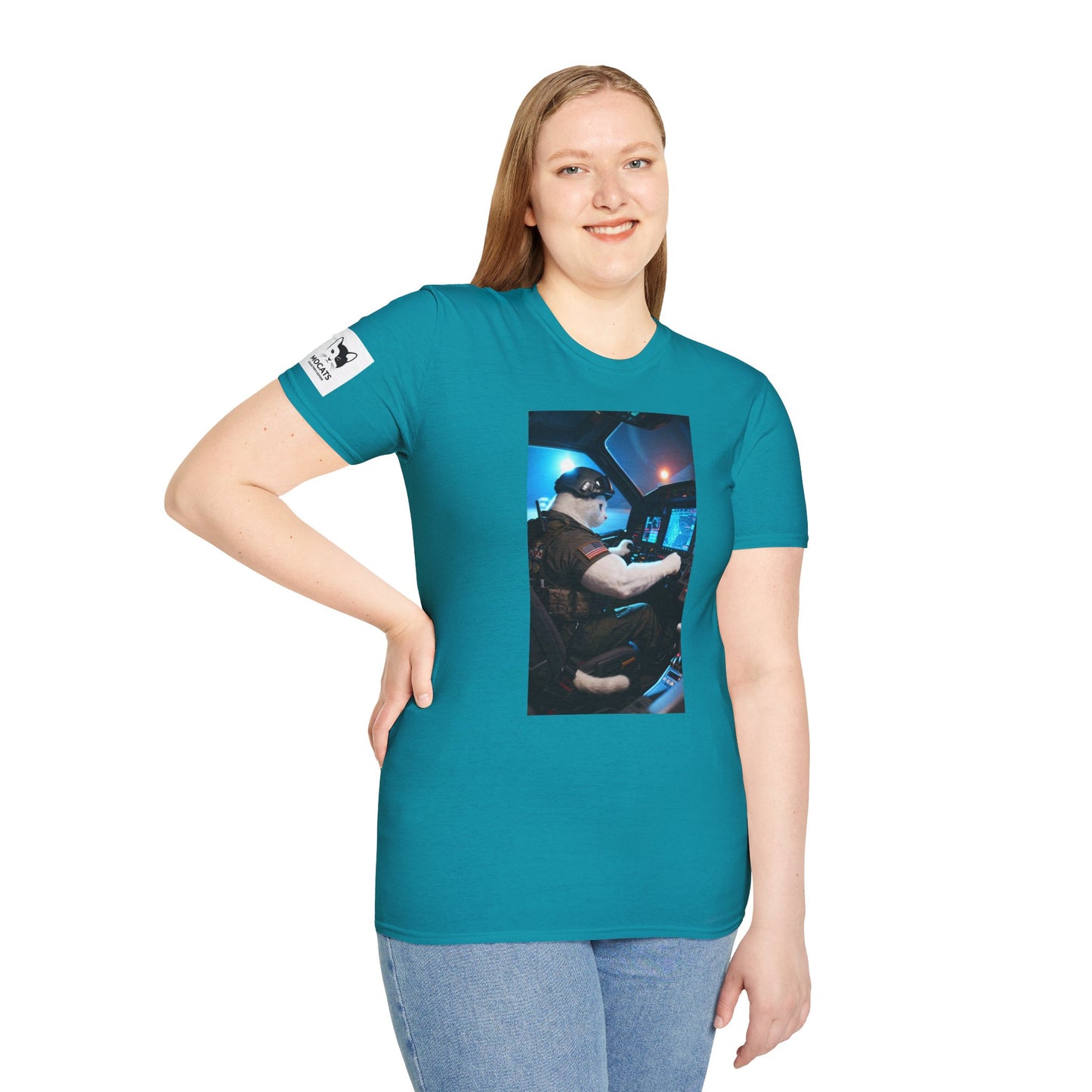 Fighter Jet Unisex Softstyle T-Shirt, Aviation Gift, Casual Wear, Travel Enthusiast Shirt, Perfect for Birthdays & Holidays