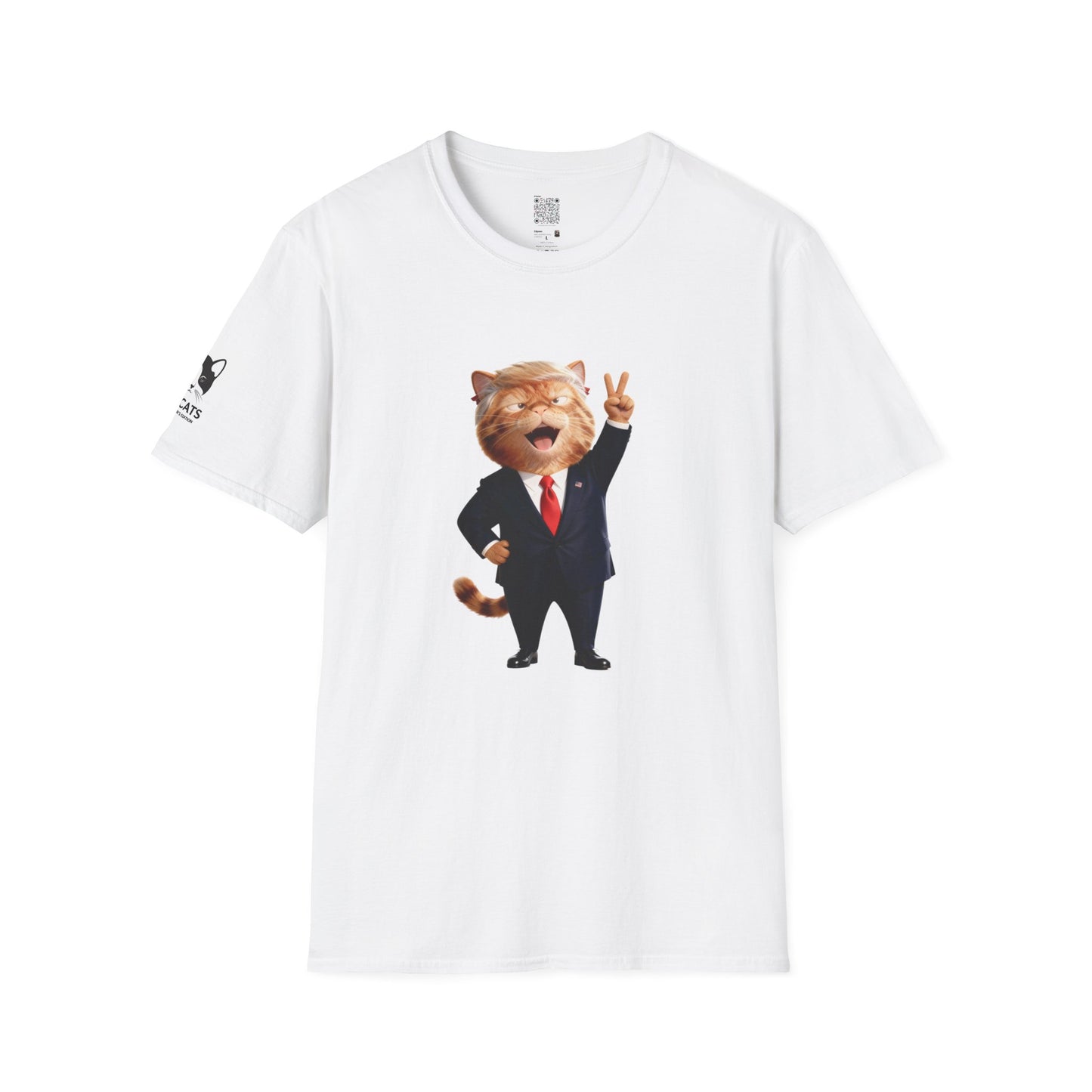 Trump Cat Unisex T-Shirt, Fun Humorous Shirt, Gift for Cat Lovers, Casual Wear, Pet Owner Gift, Birthday Gift