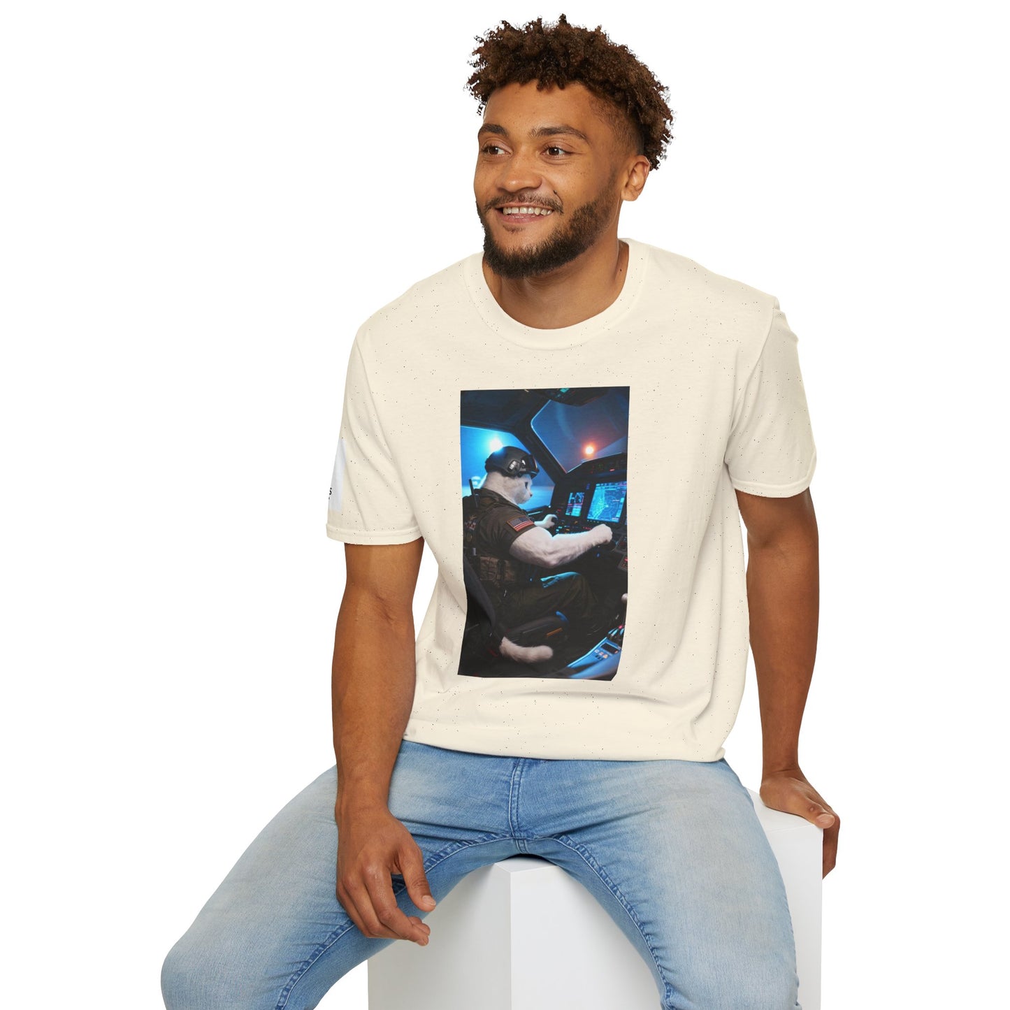 Fighter Jet Unisex Softstyle T-Shirt, Aviation Gift, Casual Wear, Travel Enthusiast Shirt, Perfect for Birthdays & Holidays