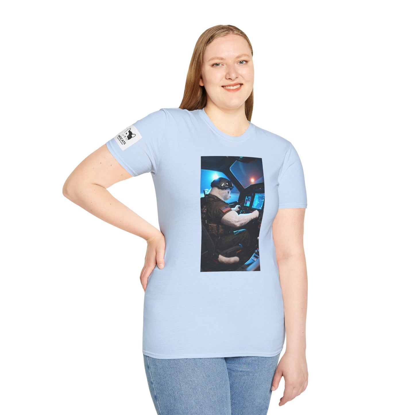Fighter Jet Unisex Softstyle T-Shirt, Aviation Gift, Casual Wear, Travel Enthusiast Shirt, Perfect for Birthdays & Holidays
