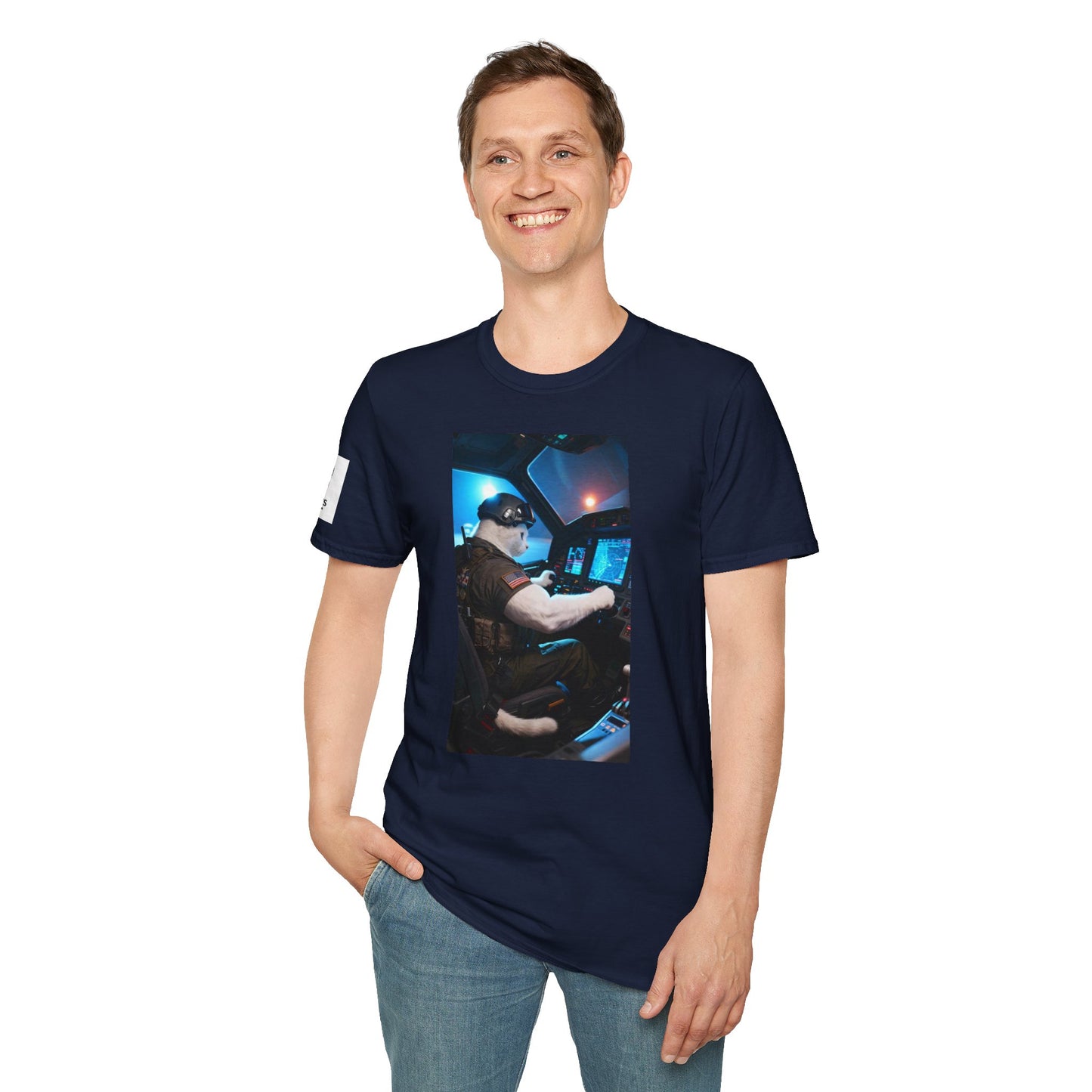 Fighter Jet Unisex Softstyle T-Shirt, Aviation Gift, Casual Wear, Travel Enthusiast Shirt, Perfect for Birthdays & Holidays