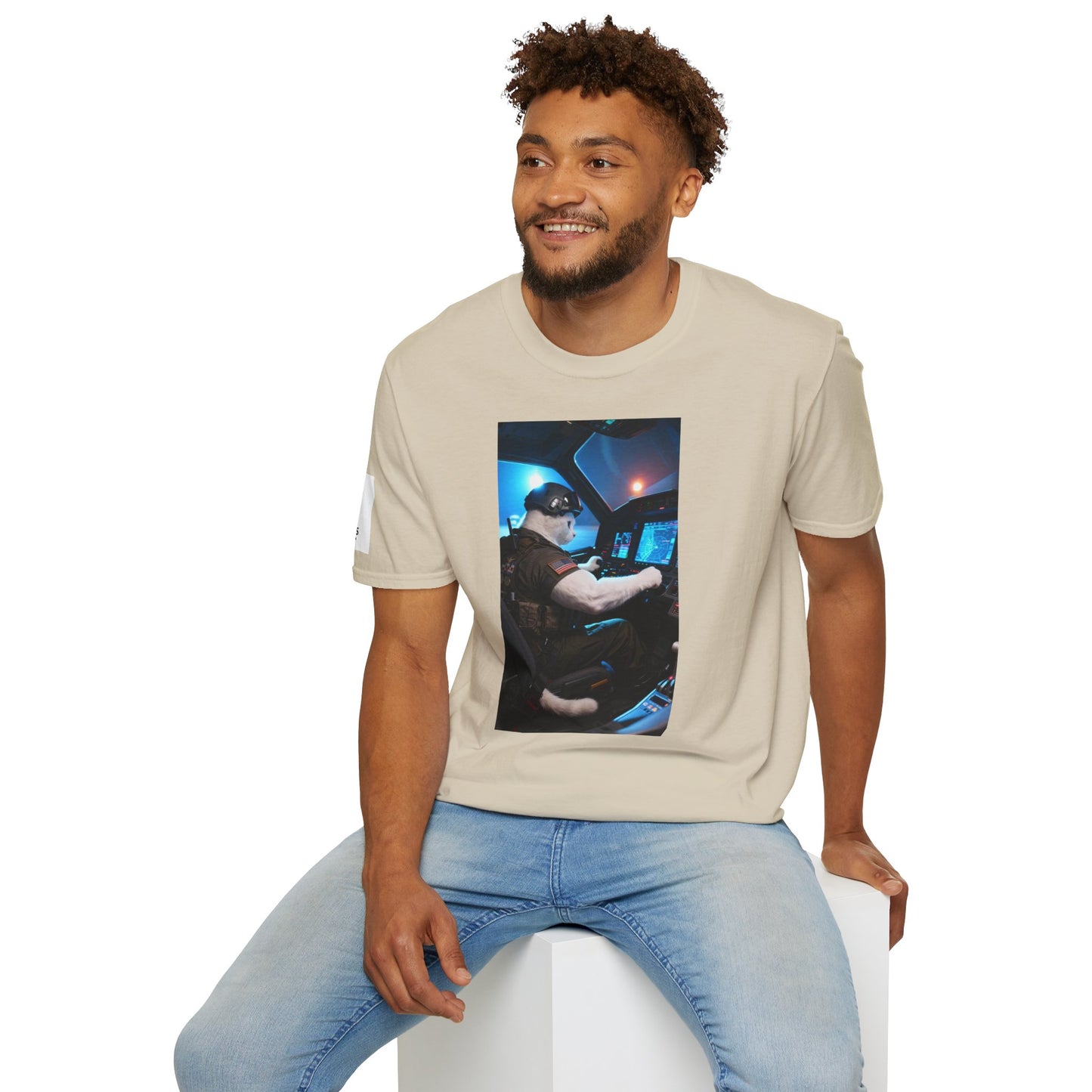 Fighter Jet Unisex Softstyle T-Shirt, Aviation Gift, Casual Wear, Travel Enthusiast Shirt, Perfect for Birthdays & Holidays