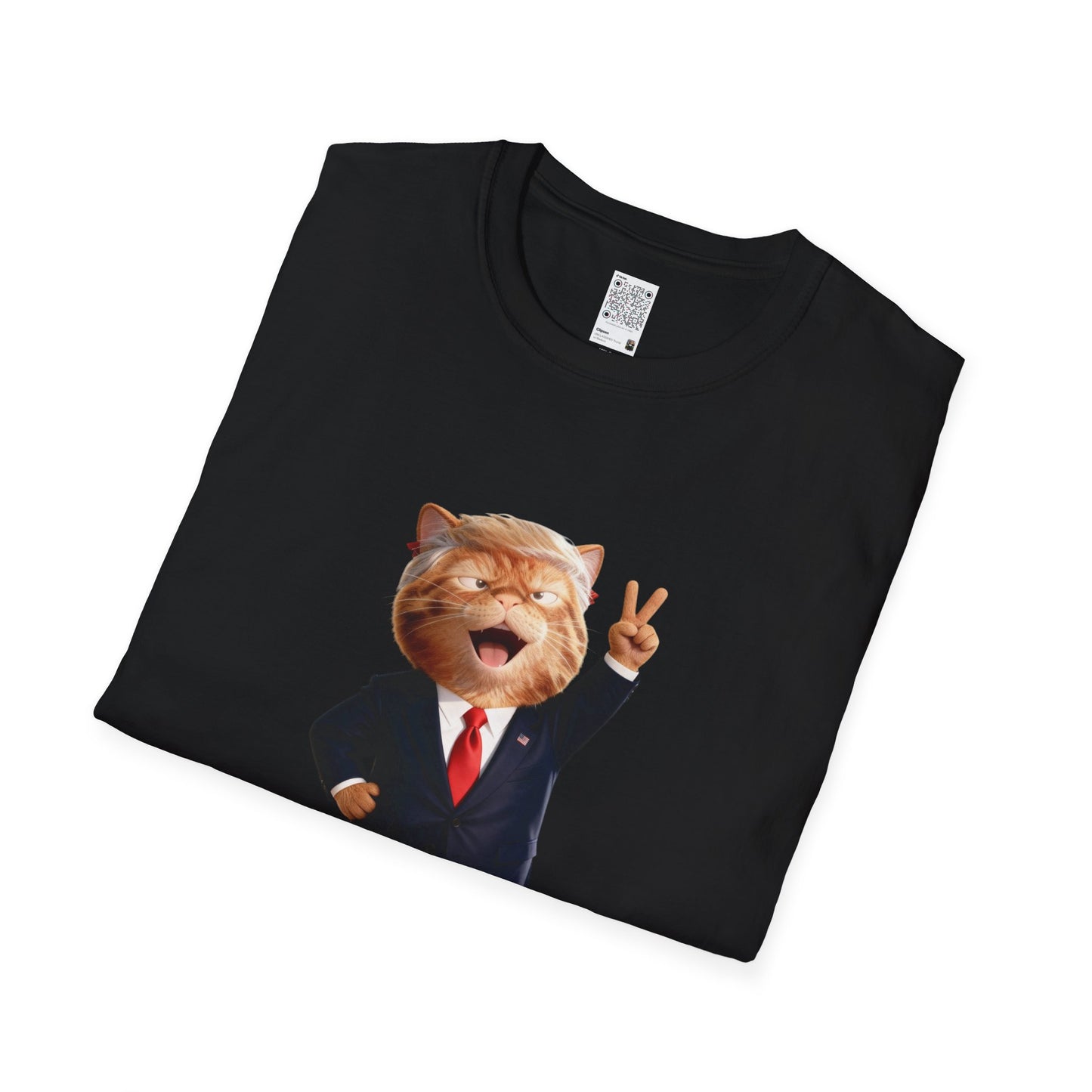 Trump Cat Unisex T-Shirt, Fun Humorous Shirt, Gift for Cat Lovers, Casual Wear, Pet Owner Gift, Birthday Gift