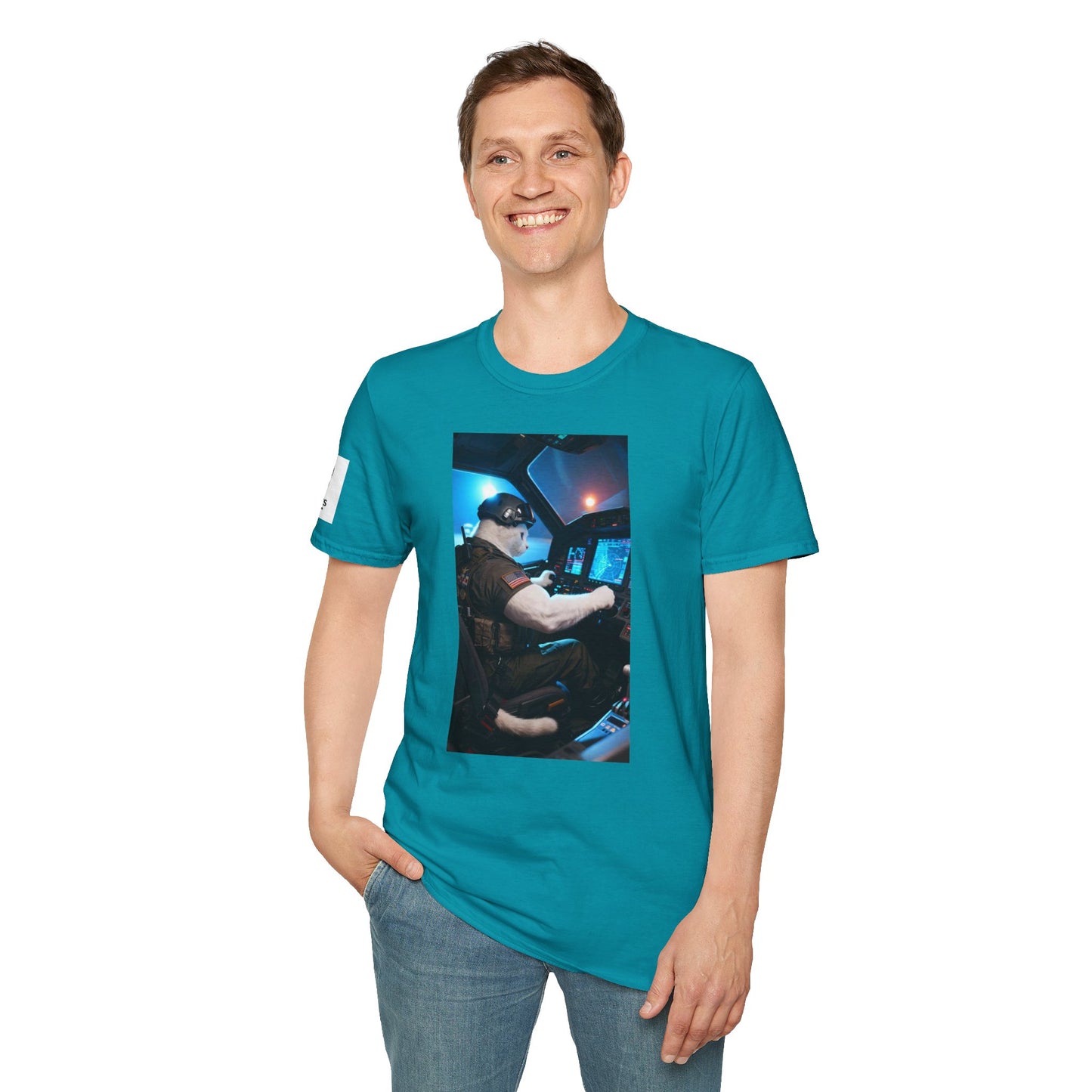 Fighter Jet Unisex Softstyle T-Shirt, Aviation Gift, Casual Wear, Travel Enthusiast Shirt, Perfect for Birthdays & Holidays