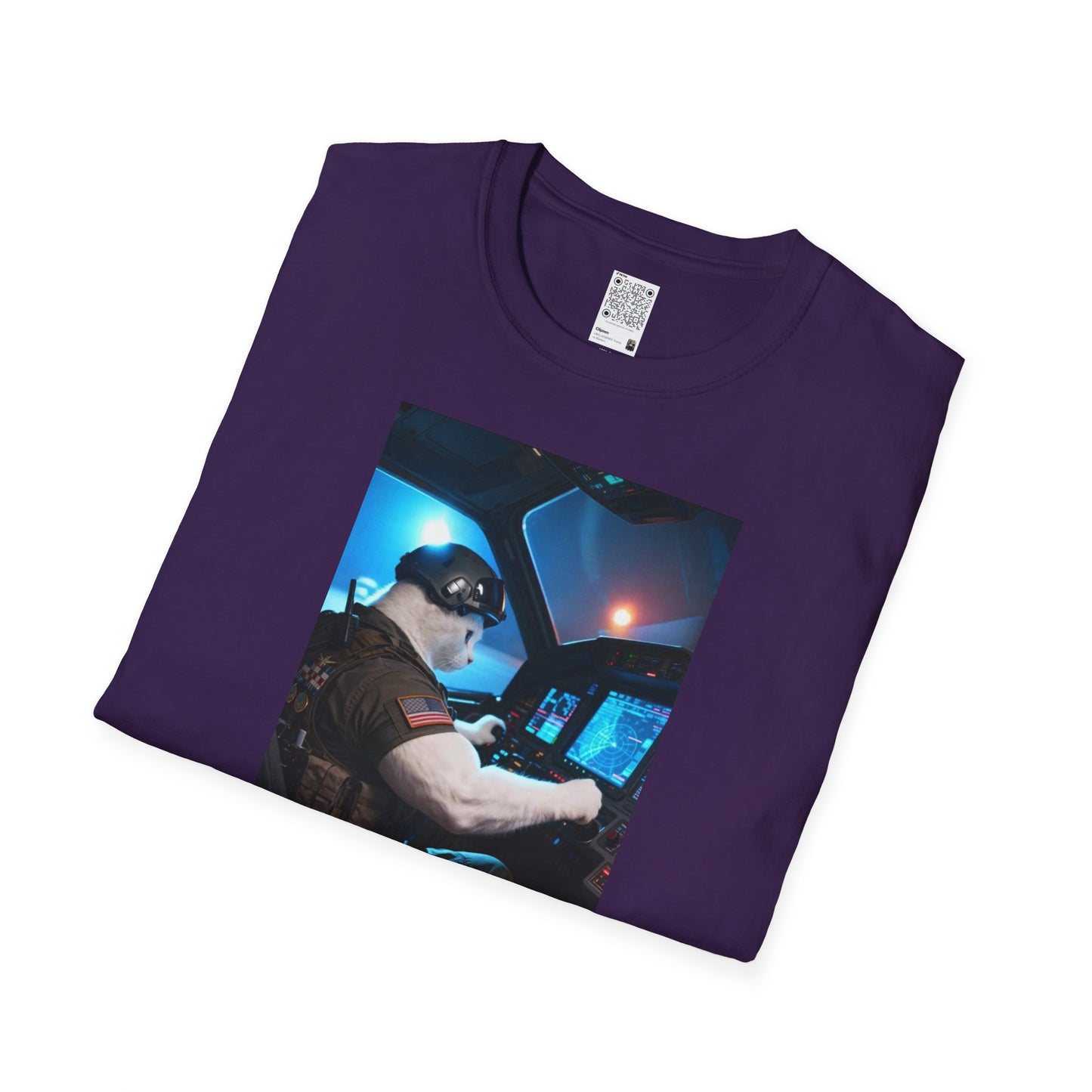 Fighter Jet Unisex Softstyle T-Shirt, Aviation Gift, Casual Wear, Travel Enthusiast Shirt, Perfect for Birthdays & Holidays