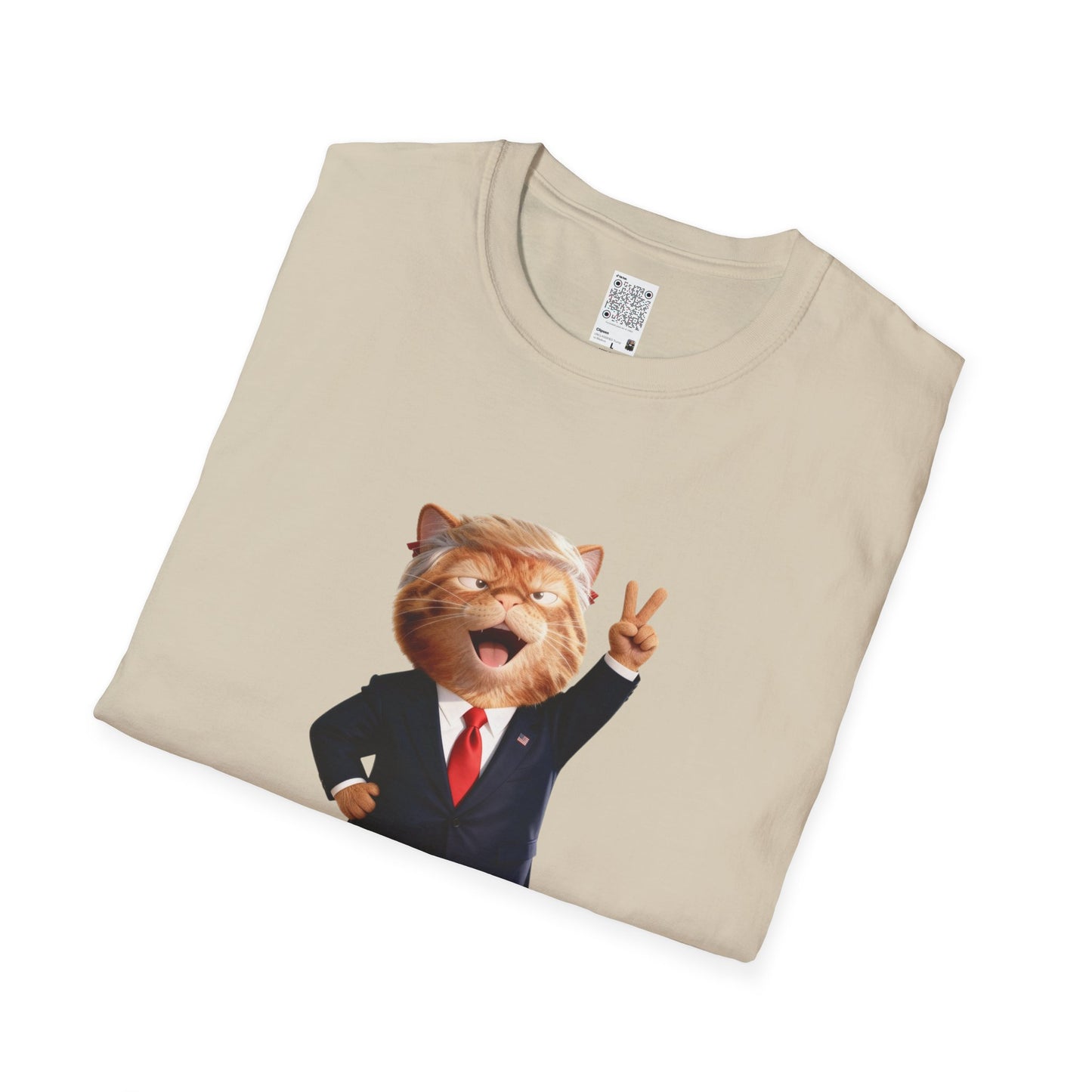Trump Cat Unisex T-Shirt, Fun Humorous Shirt, Gift for Cat Lovers, Casual Wear, Pet Owner Gift, Birthday Gift