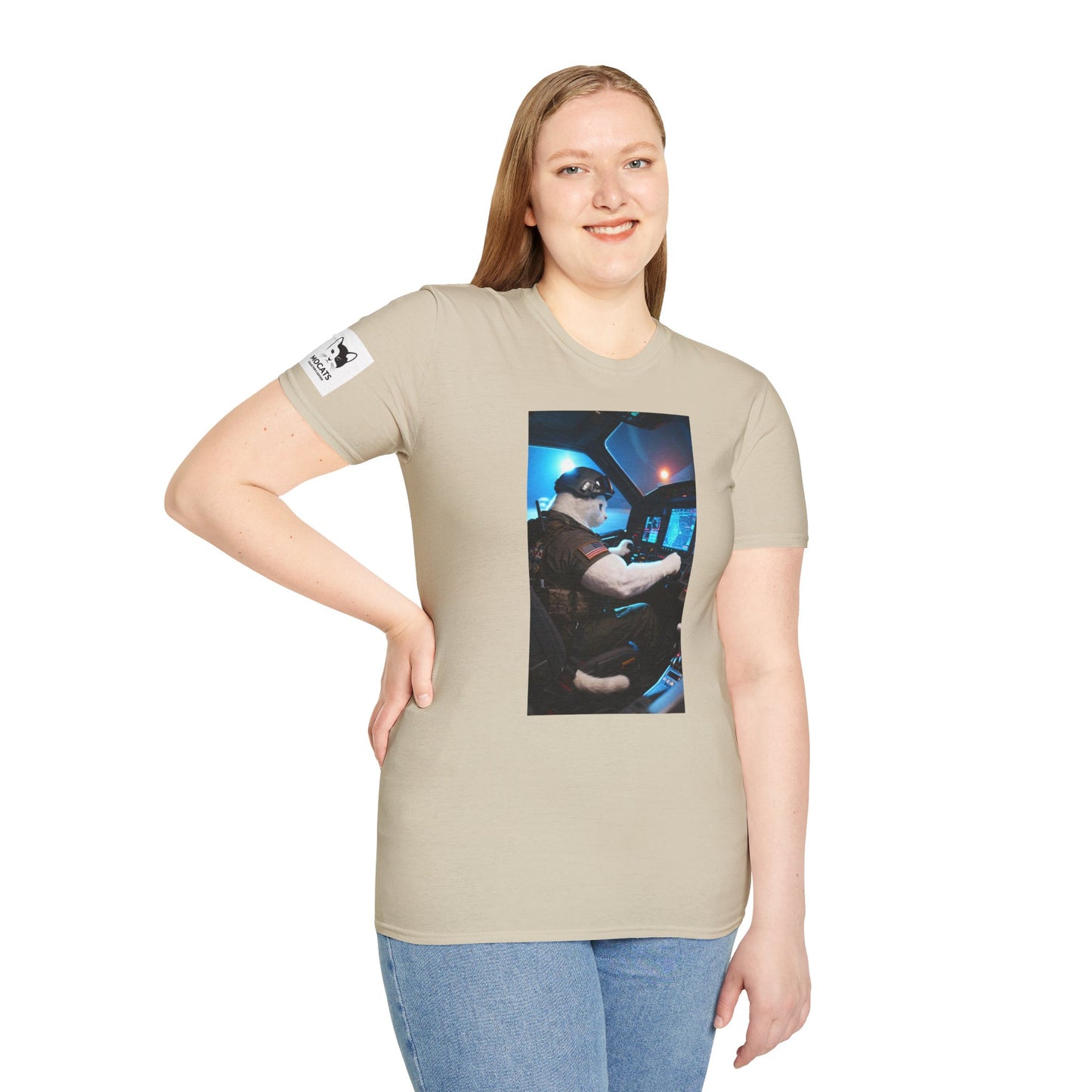 Fighter Jet Unisex Softstyle T-Shirt, Aviation Gift, Casual Wear, Travel Enthusiast Shirt, Perfect for Birthdays & Holidays