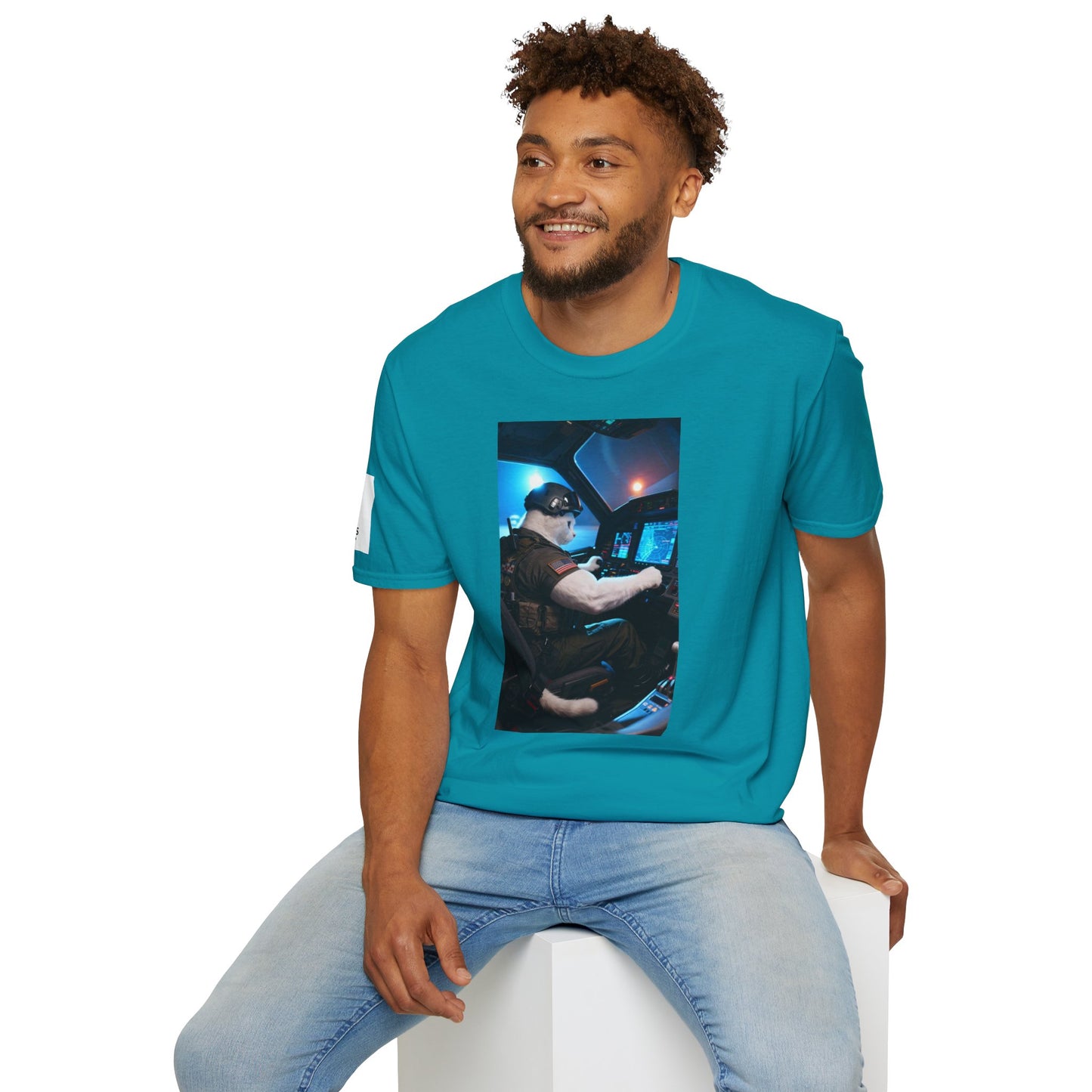 Fighter Jet Unisex Softstyle T-Shirt, Aviation Gift, Casual Wear, Travel Enthusiast Shirt, Perfect for Birthdays & Holidays