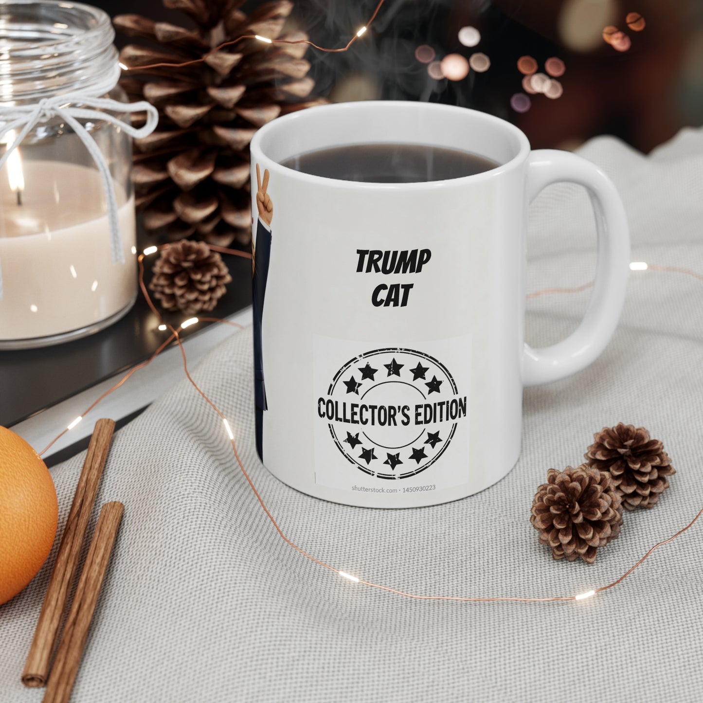 TRUMP CAT - Ceramic Coffee Cups, 11oz, 15oz