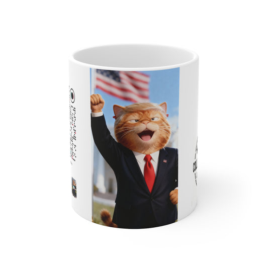 TRUMP CAT - Ceramic Coffee Cups, 11oz, 15oz