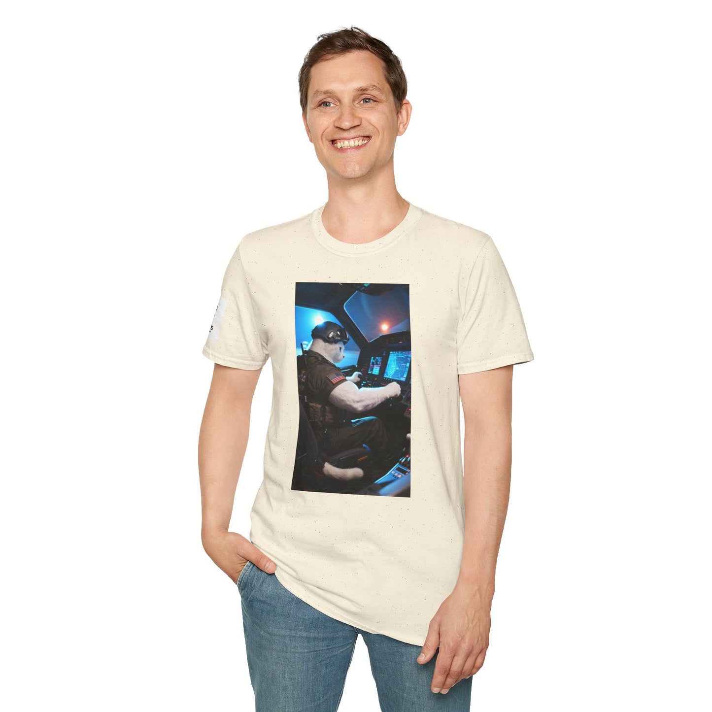 Fighter Jet Unisex Softstyle T-Shirt, Aviation Gift, Casual Wear, Travel Enthusiast Shirt, Perfect for Birthdays & Holidays