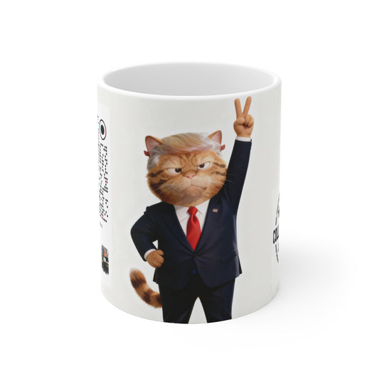 TRUMP CAT - Ceramic Coffee Cups, 11oz, 15oz