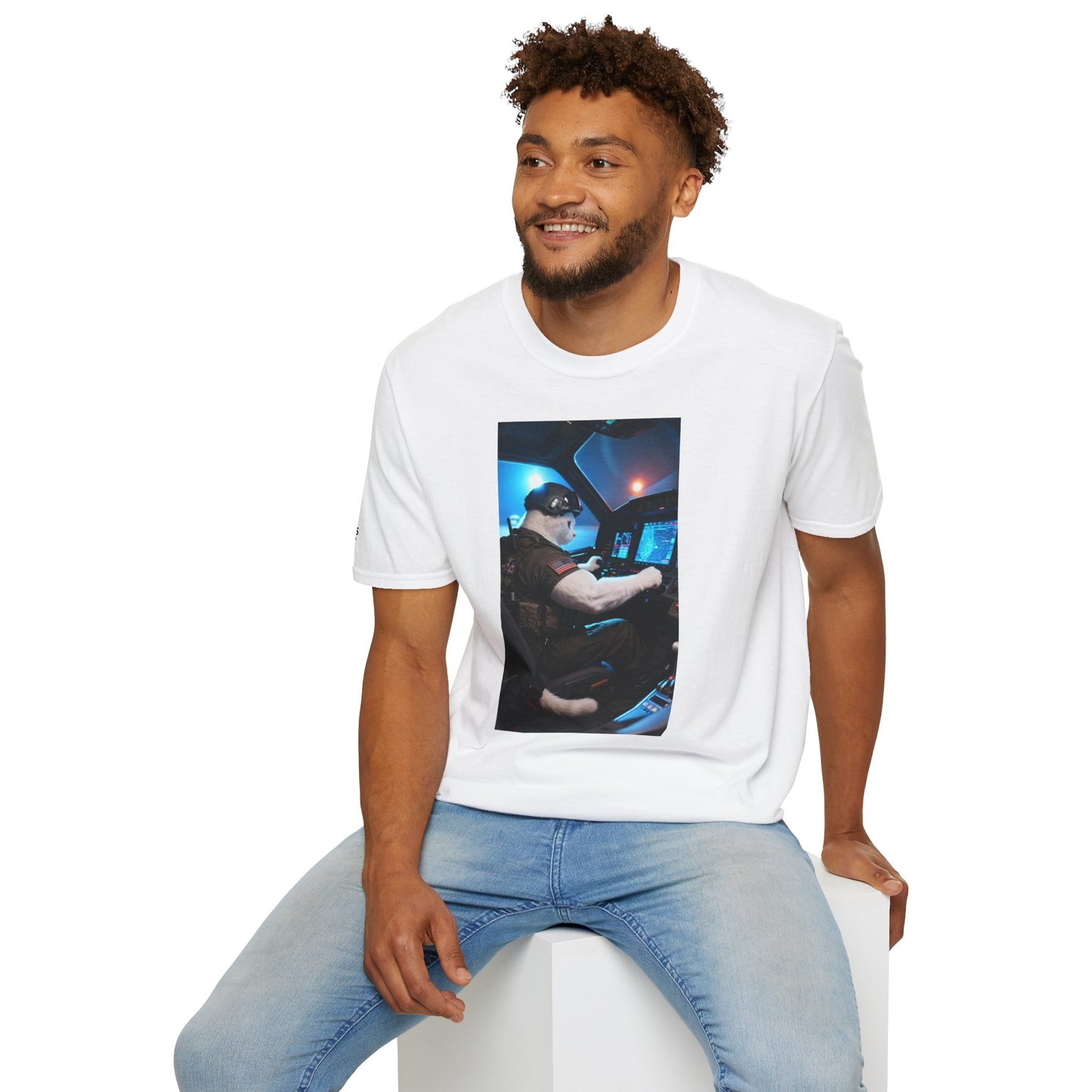 Fighter Jet Unisex Softstyle T-Shirt, Aviation Gift, Casual Wear, Travel Enthusiast Shirt, Perfect for Birthdays & Holidays