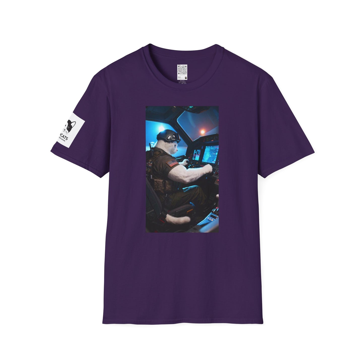 Fighter Jet Unisex Softstyle T-Shirt, Aviation Gift, Casual Wear, Travel Enthusiast Shirt, Perfect for Birthdays & Holidays