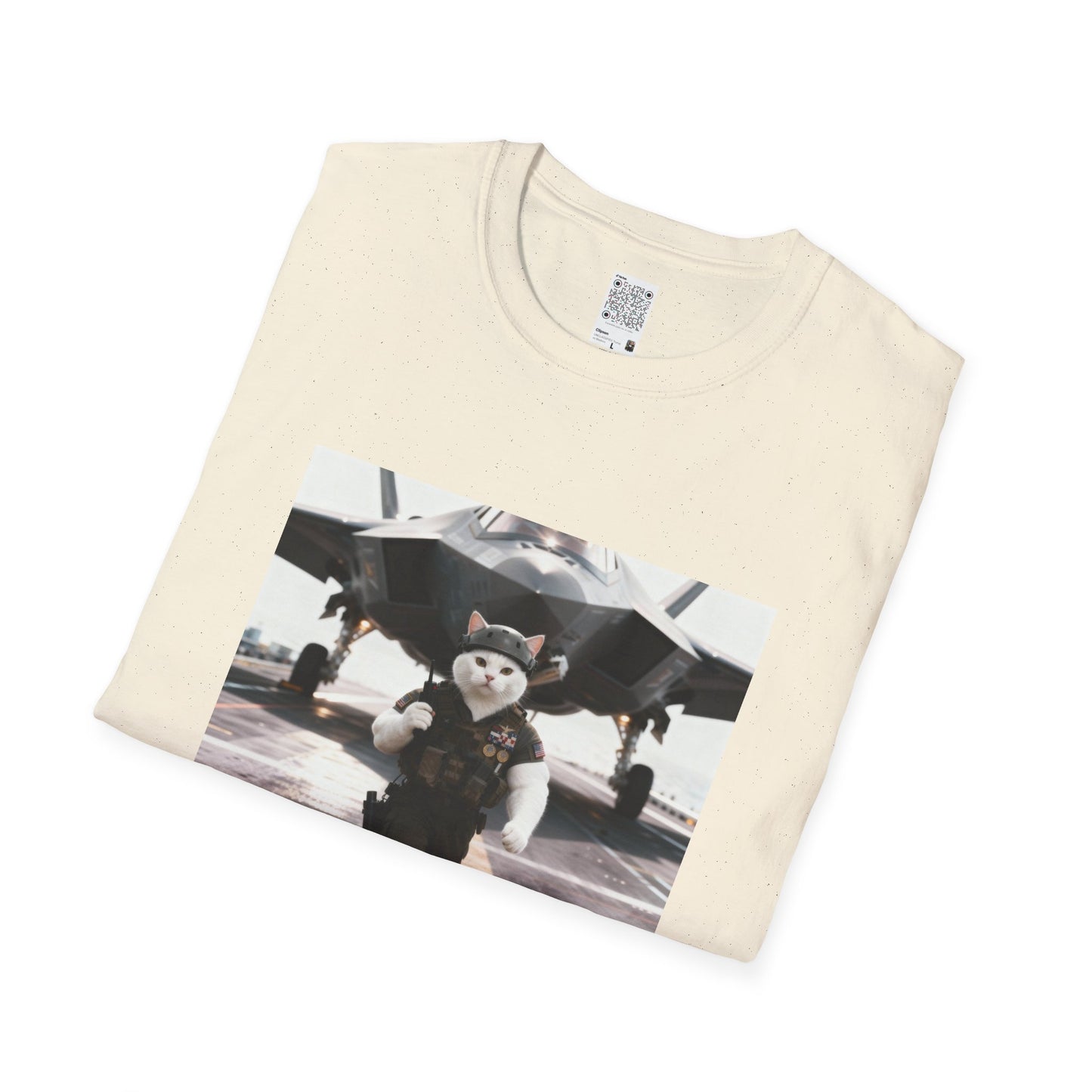 AirForce Cats Unisex Softstyle T-Shirt, Cute Animal Tee, Gift for Kids, Aviation Lovers, Fun Casual Wear