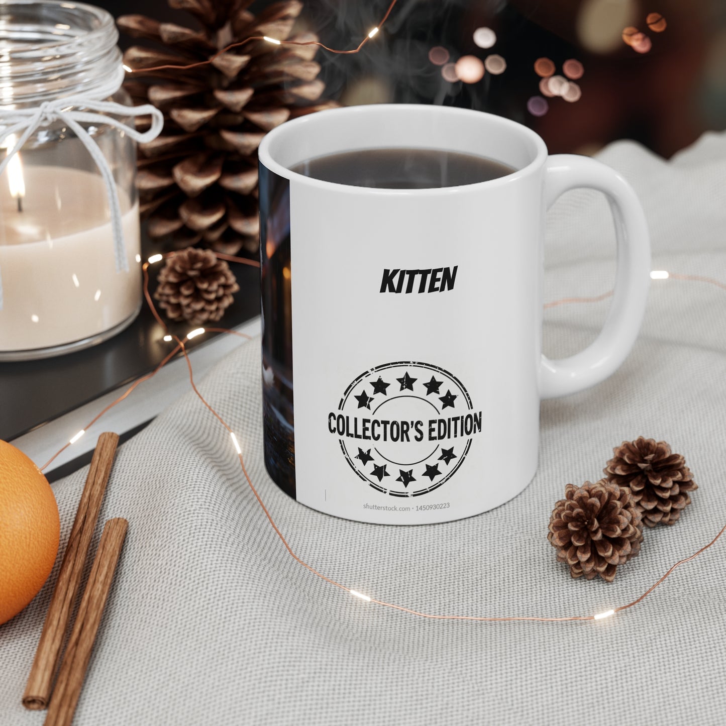 KITTEN - Ceramic Coffee Cups, 11oz, 15oz