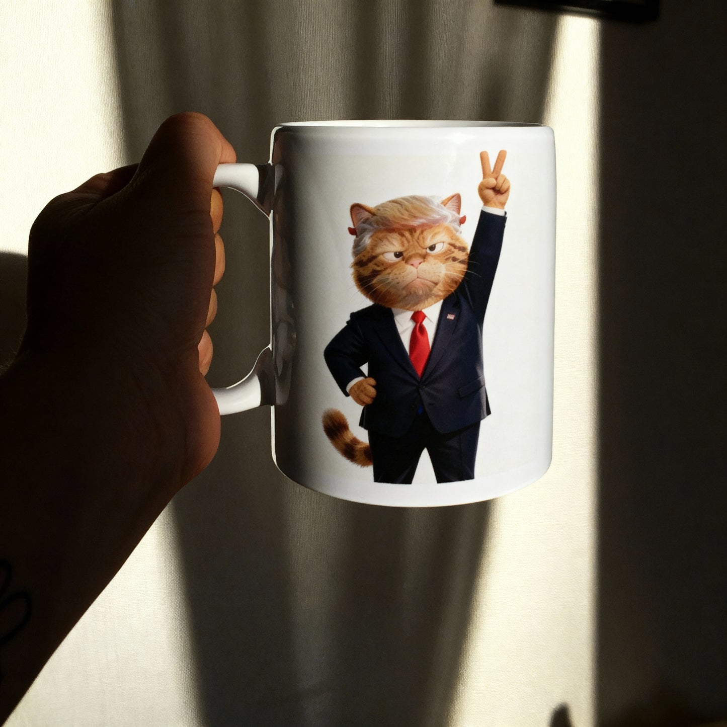 TRUMP CAT - Ceramic Coffee Cups, 11oz, 15oz