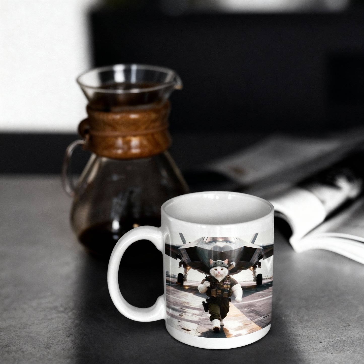 AIR FORCE  CAT - Ceramic Coffee Cups, 11oz, 15oz