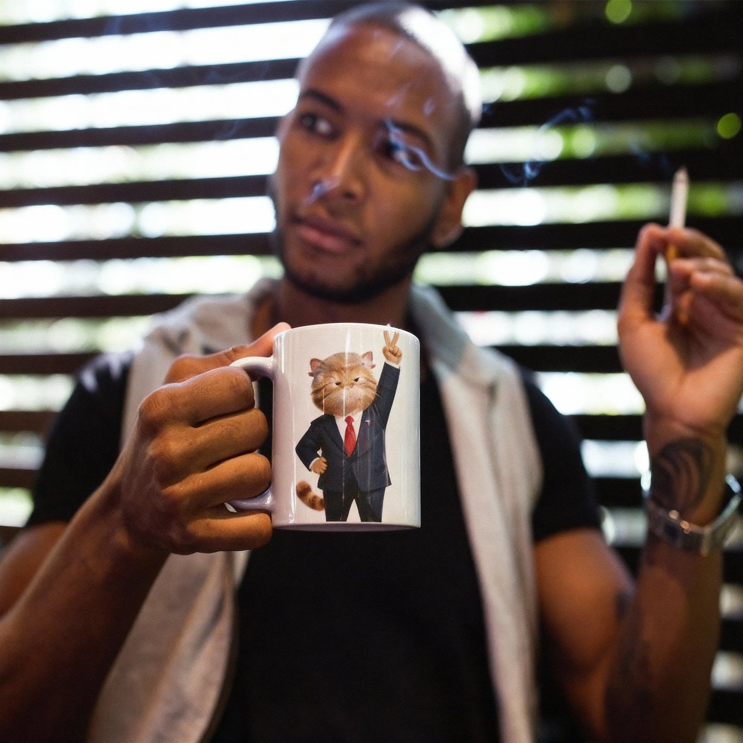 TRUMP CAT - Ceramic Coffee Cups, 11oz, 15oz